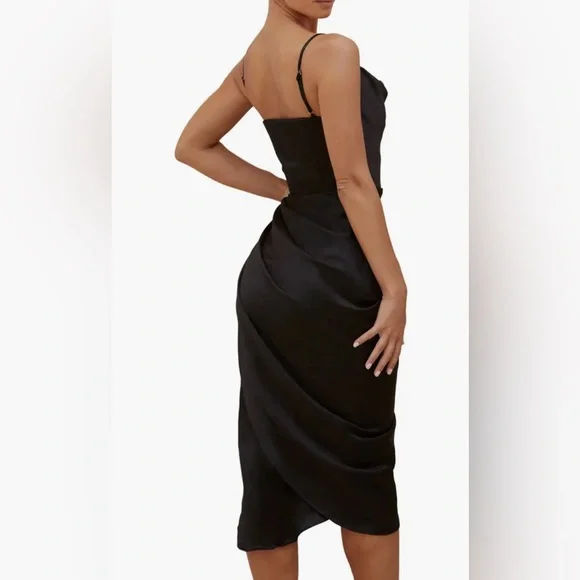 House of CB Reva Satin Corset Dress - Picture 5 of 6